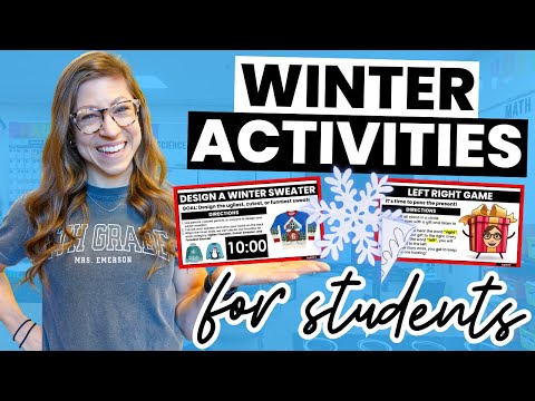 LOW PREP Winter Activities for Students | Falling in Love With Teaching Again VLOG 55