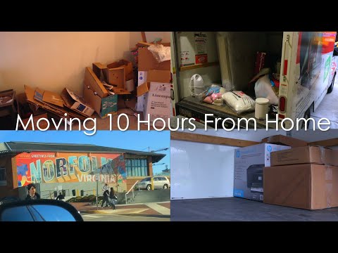 I Move 10 Hours Away from Home // Moving Into my First Adult Apartment Vlog