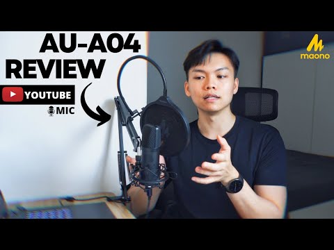 MAONO AU-A04 USB Condenser Mic 麦克风 2022 // Test // Review // Youtube Mic? 🎤🎥