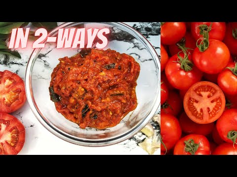 How to Make Tomato Thokku in 2-Ways | Tomato Pickle recipe | Sidedish recipe by Paradise Feast