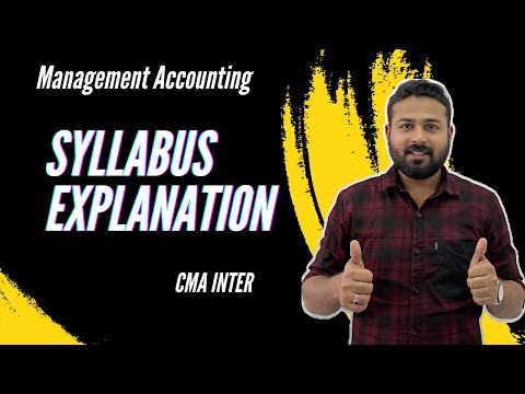 Management Accounting syllabus explanation|CMA Inter| Malayalam| CMA Ramees karat