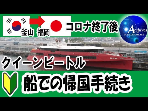 【クイーンビートル】🔰船での帰国手続き　韓国➡日本（2023年5月13日実況）