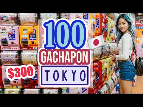 100 GACHAPON Capsule Toys in AKIHABARA - TOKYO, JAPAN 🇯🇵