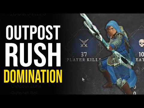 37 KILLS IN OUTPOST RUSH! | New World Bow Void Gauntlet PVP