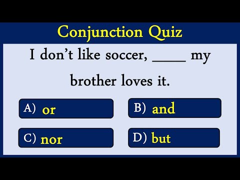 Conjunction Quiz 20: Can You Score 10/10?