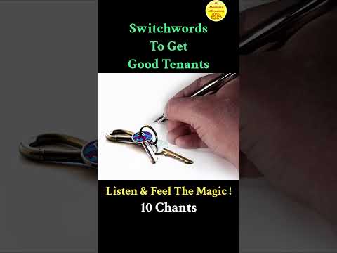 Switchwords To Get Good Tenants ! Magic Has No Logic !