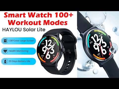 HAYLOU Solar Lite Smart Watch 100+ Workout Modes Smartwatch Heart Rate Blood Oxygen Monitoring