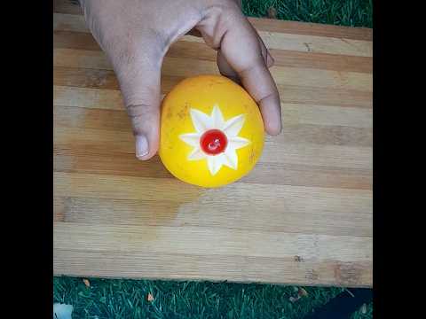 How to carve Fruit very fast and beautiful #shorts