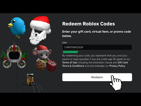 *NEW CODES* ALL CHRISTMAS 2024 Roblox Promo Codes For ROBLOX ITEMS