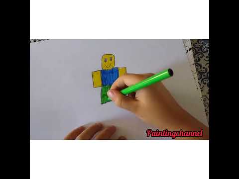 Drawing Roblox Noob (Ilir 7)