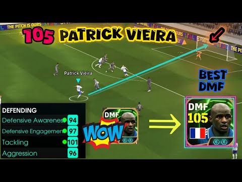 Patrick Vieira Epic Card Best Training + Review 🤔🔥 #efootball2024 #efootball2023