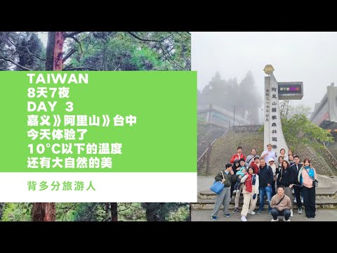 台湾 Taiwan 8天游 day 3 今天上去阿里山了真的很美！然后好冷啊！然后还去了奋起湖老街！最后我们就在台中逢甲夜市！