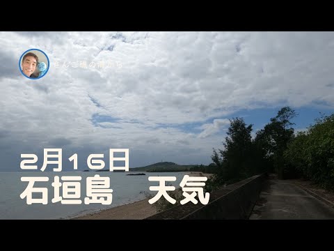 【石垣島天気】2月16日11時ごろ。15秒でわかる今日の石垣島の様子。