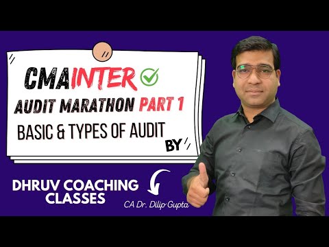 Basics Of Audit And Types Of Audit| CMA Inter Audit Marathon| CMA Inter PN 10