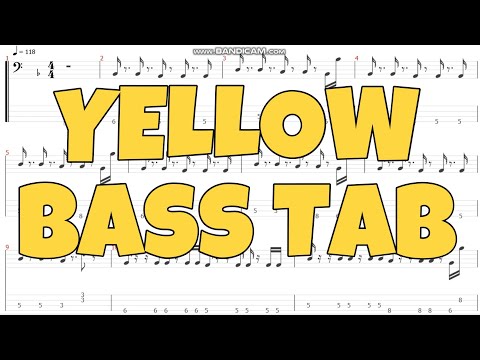 【Bass TAB】「YELLOW」- 神山羊 (tmsw Cover Ver.)【4弦ベース用】