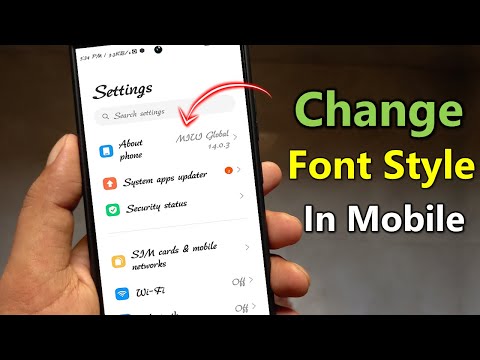 How to change font style in android | Mobile font kaise change kare | mobile ka writing change kare