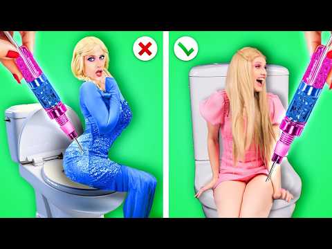 I MAGICALLY TURNED TO BARBIE 👱🏼‍♀️🎀 Amazing Makeover Hacks