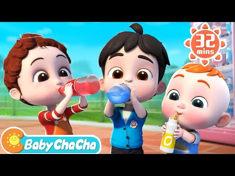 Juice Vending Machine Song | The Color Song | Learn Colors + Baby ChaCha Nursery Rhymes & Kids Songs