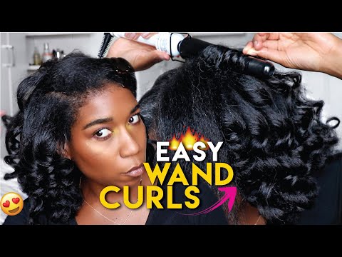 Well, that was EASY! 😝 MY BEST WAND CURL SET YET!