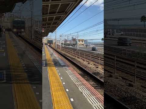 朝霧駅　西明石行き到着