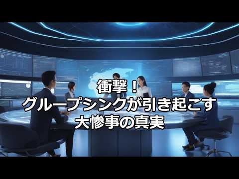 心理学の雑学～集団思考（グループシンク）～