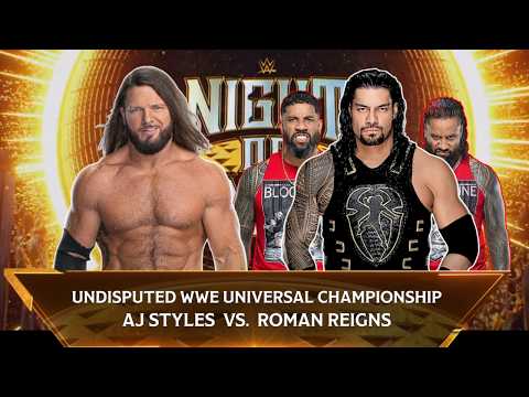 Re-Match | WWE Universal Championship Match | AJ Styles vs. Roman Reigns