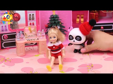 バービーとクリスマスを過ごそう❤クリスマス❤トイバス（ToyBus) キッズ おもちゃアニメ