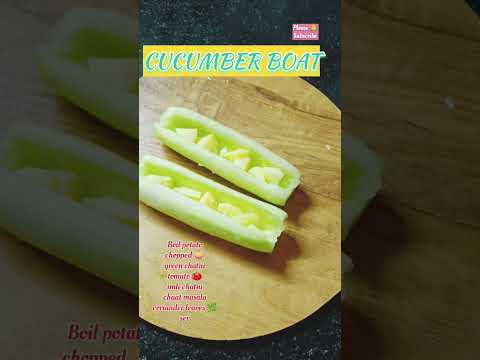 Cucumber 🥒 Boat#summer special snacks recipe# Cucumber salad 🥗@Homestylecooking2848