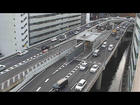 【LIVE】首都高 都心環状線 呉服橋JCT付近 ライブカメラ/Tokyo highway Live Camera   2024/12/26 0:35～