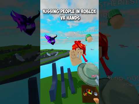 Kissing people in VR Hands 😳💋 #shorts #roblox