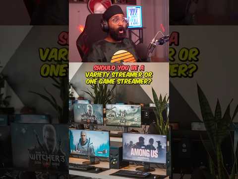 Should you be a variety streamer or one game streamer? 🤨 #sikhwarrior #taxgaming