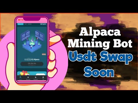 Alpace mining bot on telegram, listing and swapping to usdt soon