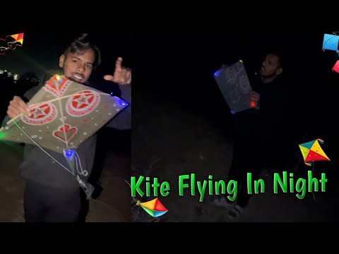 kite Flying in night 🪁 😱😱 #mrbhauvlogs #funny #viralvideo #viral #trending #comedy #youtube