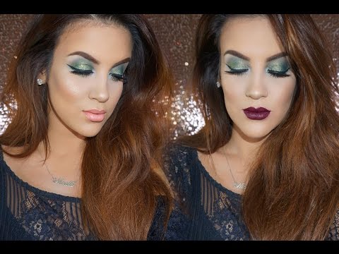 Holiday Party Look | Green Eyes + 2 Lips