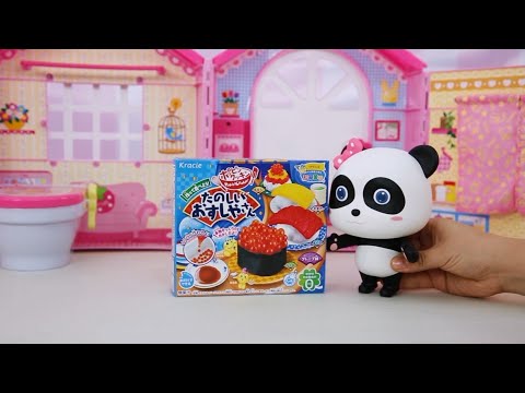 ミュウミュウとお寿司を作ってみよう❤ごっこ遊び❤トイバス（ToyBus) キッズ おもちゃアニメ