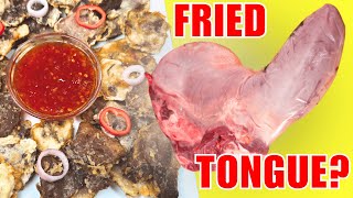 Crispy Fried Lengua with Sweet ChilI Sauce (Easy Beef Tongue Recipe) - Authentic Filipino Cooking