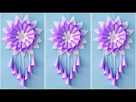 Easy and Quick Paper Wall Hanging Ideas / A4 sheet Wall decor / Cardboard  Reuse /Room Decor DIY