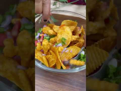 Easiest Kurkure And Lays Chat Recipe 😋 | Kurkure Chat | Easy Recipes #recipe #shorts