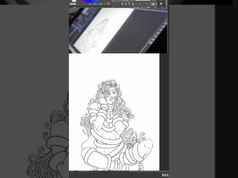 Drawing beautiful hair 😍 #illustration #art #fantasydesign #timelapse #queen #fantasy