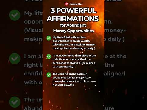 3 Affirmations for Abundant Money Opportunities