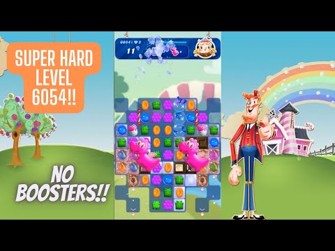 Candy Crush Saga Level 6054 | No Boosters