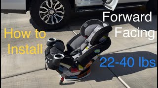 How To Install Forward Facing Car Seat Graco