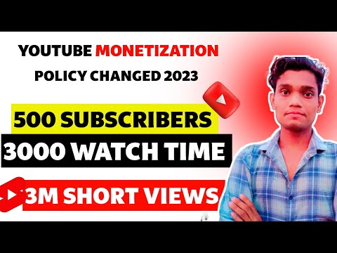 💸 Youtube Monetization Update | 500 Subscribers &3000 watchtime पर channel monetization 🎁