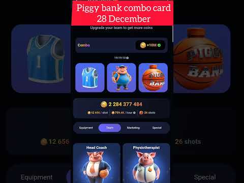 PIGGY BANK 28 DECEMBER COMBO CARD