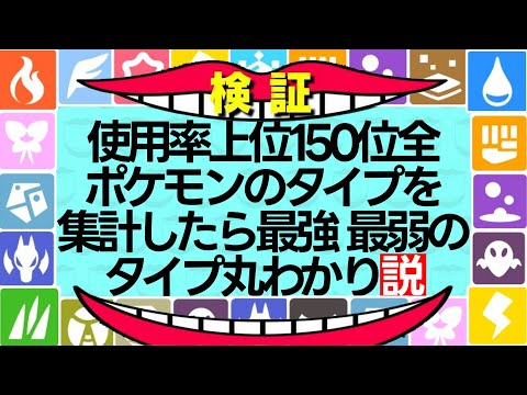 【検証】最強・最弱のタイプは○○タイプ!? タイプランキング発表!!!【水曜日のダウンタウン】【ポケモンSV】