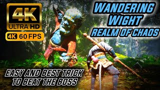 ''REALM OF CHAOS : Wukong VS Wandering Wight 4k{60FPS} #gaming #blackMythWukongGameplay #wukong #bmw