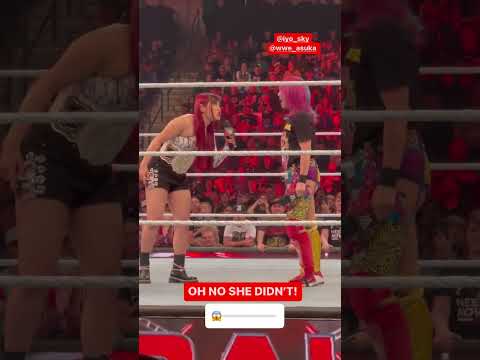 Iyo Sky face to face with Damage Ctrl, Asuka during WWE, RAW | WWE Diva Stars #shorts