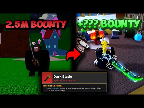 When You Get Storm On Dark Blade (Blox Fruits Bounty Hunting)