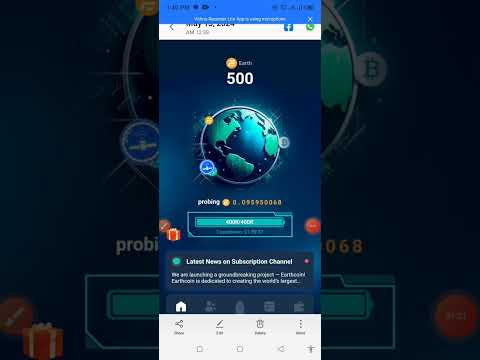 Earthcoin mining app || New Mining Project 2024 || Verified Mining.