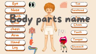 Body parts name song  | Body parts song | Learn Body Parts | Learn Parts of Body Names